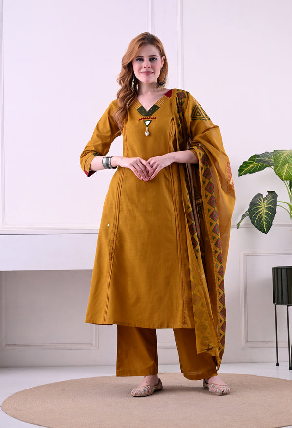 musterd Ethnic Meadow Pocket Kurta set