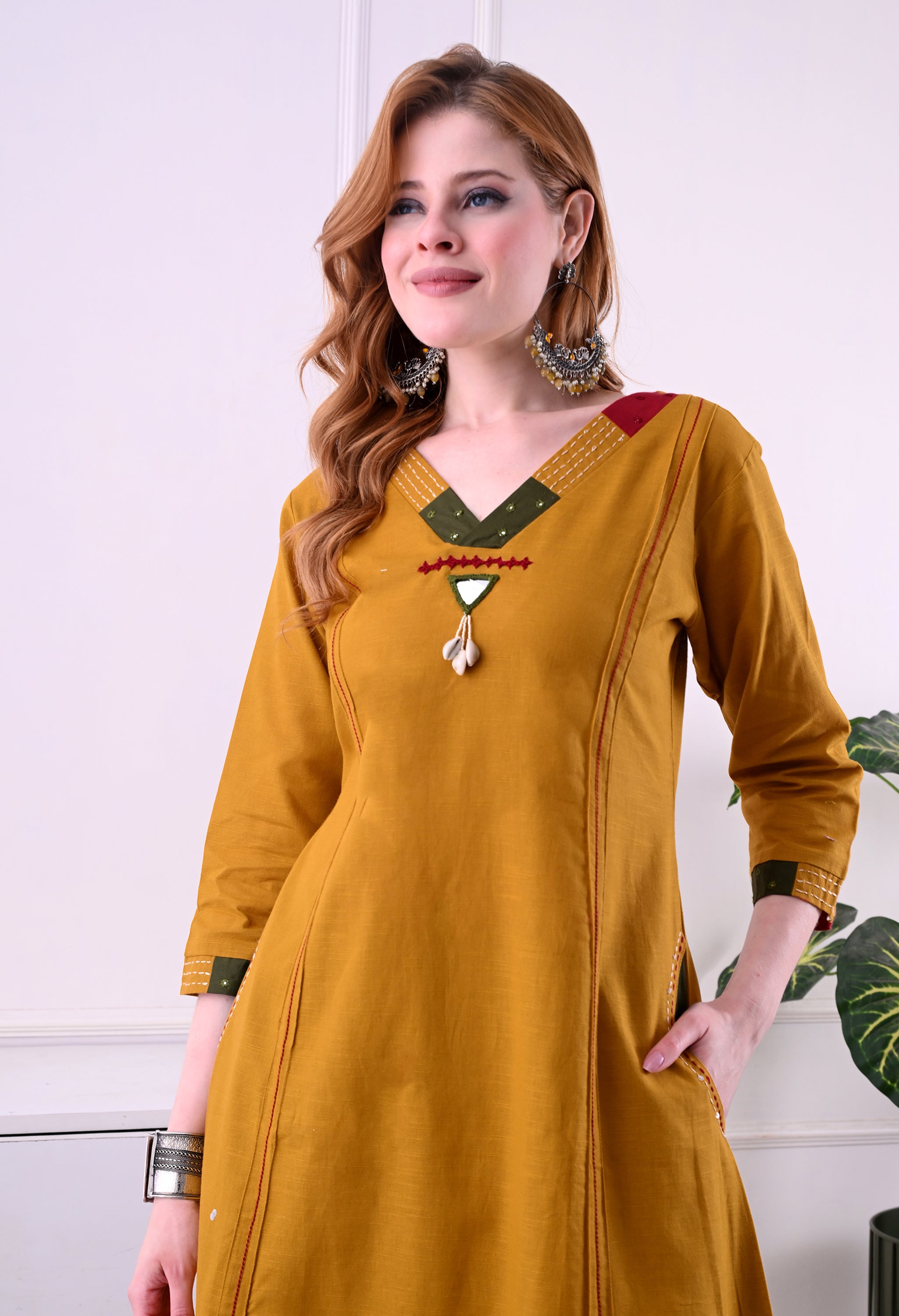 musterd Ethnic Meadow Pocket Kurta set