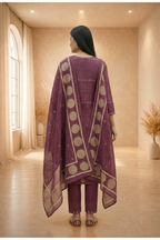 Elegant Prussian Cotton Kurta Set
