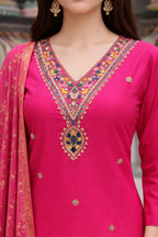 Rani colour with Neck work