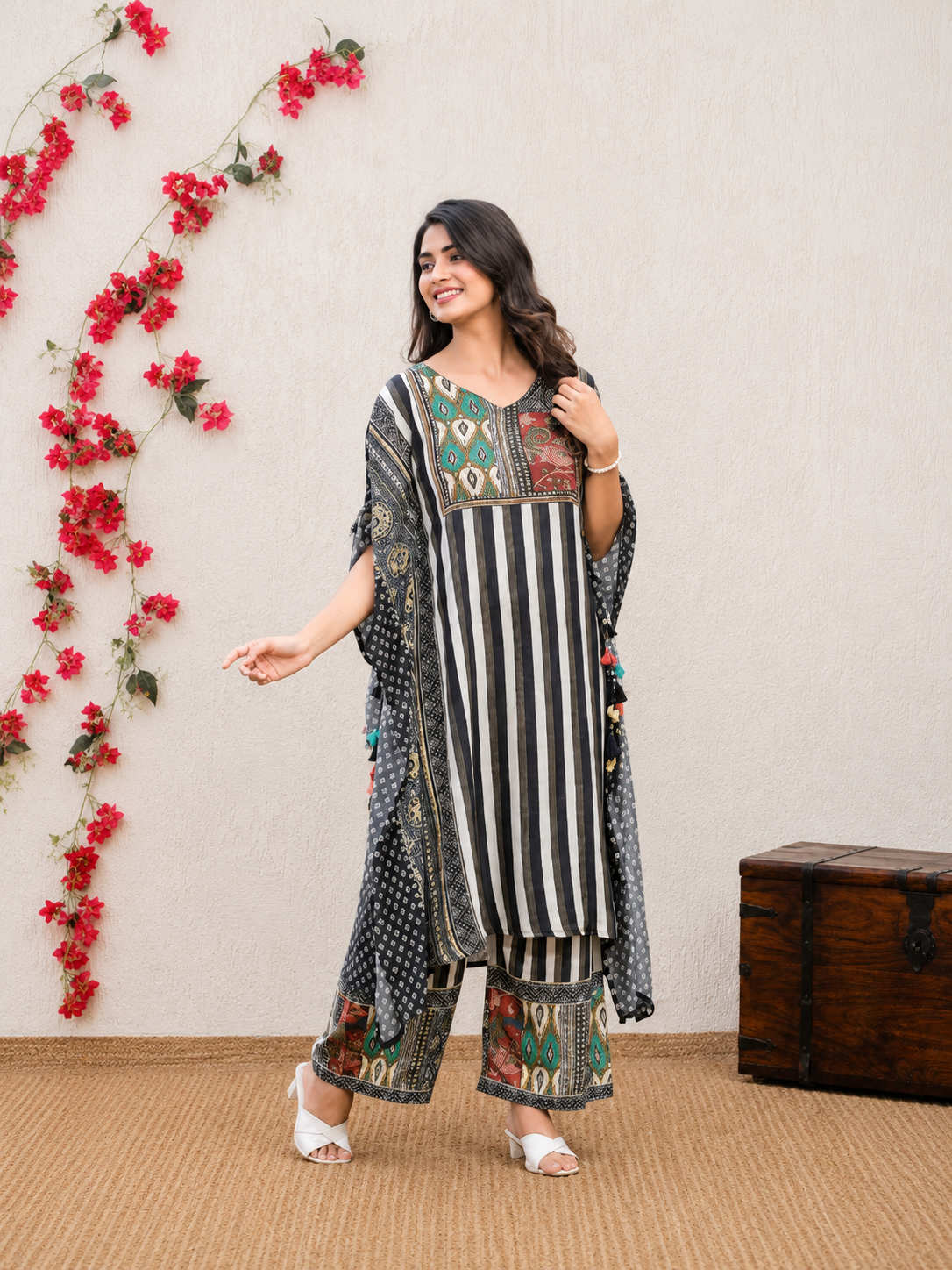 Black Zoya Kaftan Set