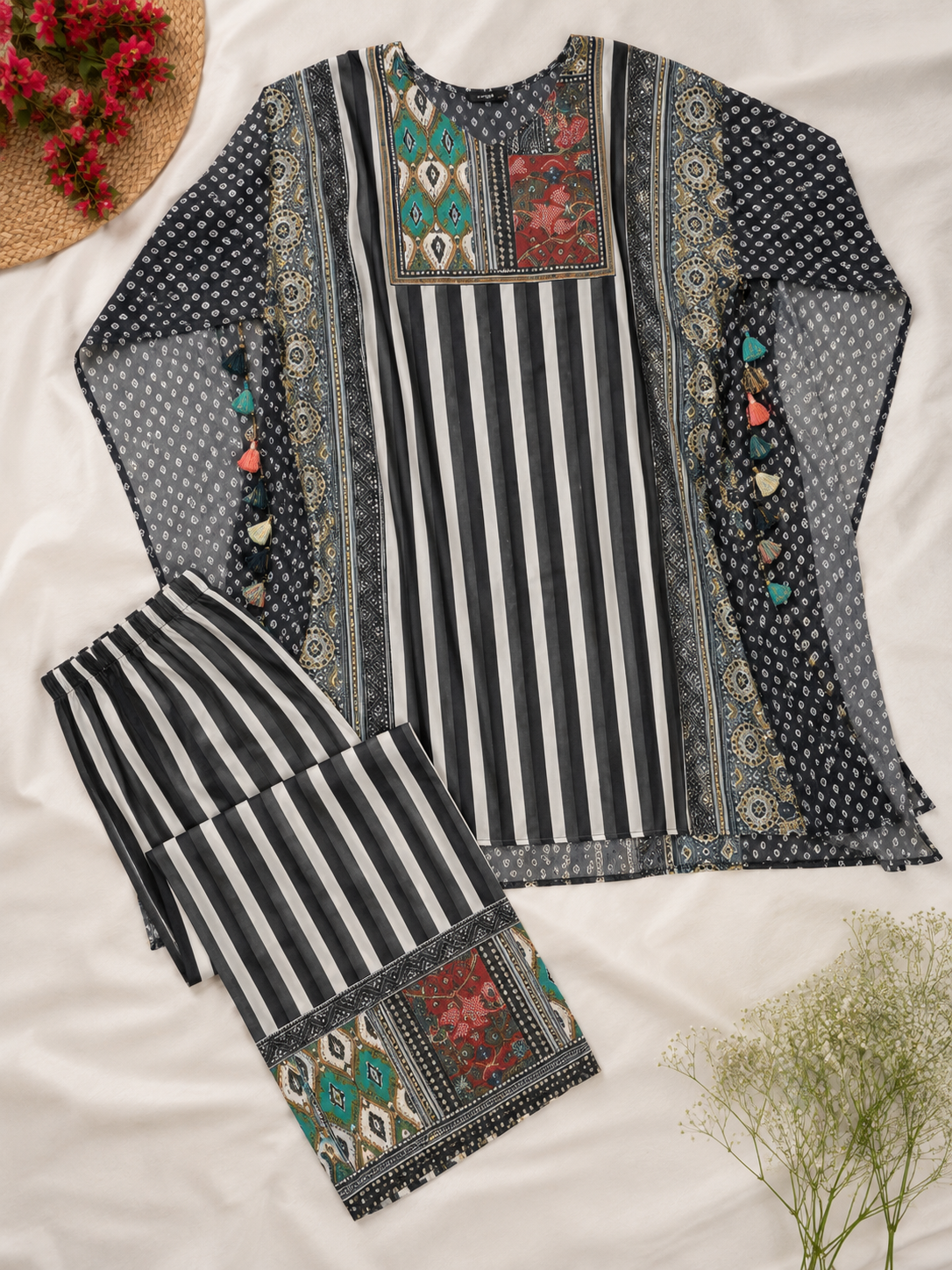 Black Zoya Kaftan Set