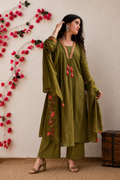 Mehendi mal A-Line kurta set