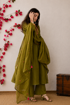 Mehendi mal A-Line kurta set