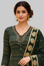Elegant Prussian Green Cotton Kurta Set