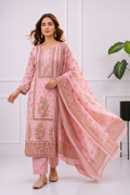 Blush Blossom Straight Suit Set
