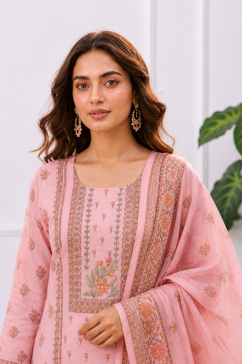 Blush Blossom Straight Suit Set
